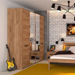 АФИНА А11а Шкаф для одежды (крафт) в Невьянске - nevyansk.mebel24.online | фото 2
