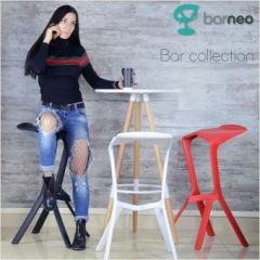 Барный стул Barneo N-227 Miura белый в Невьянске - nevyansk.mebel24.online | фото 2