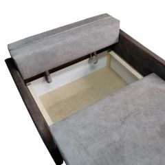 Диван Канзас 1.20 птички на голубом (Канасик) в Невьянске - nevyansk.mebel24.online | фото 3
