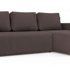 Диван угловой Алиса 3 Bahama PLUM - Teos Dark Brown в Невьянске - nevyansk.mebel24.online | фото