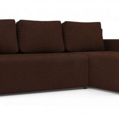 Диван угловой Алиса 3 Bahama VISION - Teos Dark Brown в Невьянске - nevyansk.mebel24.online | фото