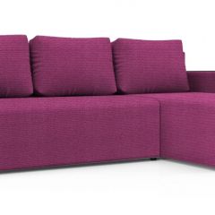 Диван угловой Алиса 3 Shaggy FUCHSIA - TEOS BLACK в Невьянске - nevyansk.mebel24.online | фото