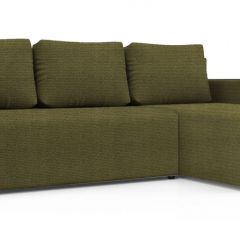 Диван угловой Алиса 3 Shaggy GREEN - TEOS BLACK в Невьянске - nevyansk.mebel24.online | фото