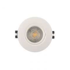 DK3028-WH Встраиваемый светильник, IP 20, 10 Вт, GU5.3, LED, белый, пластик в Невьянске - nevyansk.mebel24.online | фото