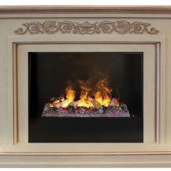 Электрокамин RealFlame Leticia 26 WT 3D Cassette 630 + Black вставка в Невьянске - nevyansk.mebel24.online | фото