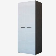Фиеста №2 Шкаф со штангой (Венге/Белый глянец) в Невьянске - nevyansk.mebel24.online | фото
