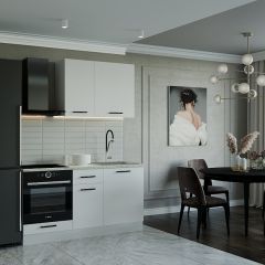 Кухонный гарнитур Жемчуг 1600 (Стол. 26мм) в Невьянске - nevyansk.mebel24.online | фото