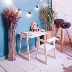 Комплект детской мебели стол и  два стула Я САМ "Лофт-Дуо" (Белый) в Невьянске - nevyansk.mebel24.online | фото 10