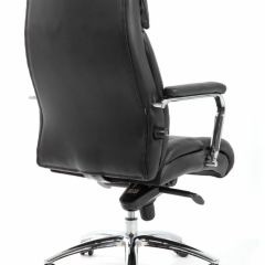 Кресло BRABIX PREMIUM "Phaeton EX-502" (кожа с компаньоном, хром, черное) 530882 в Невьянске - nevyansk.mebel24.online | фото 4