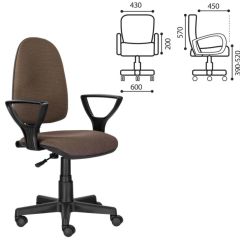 Кресло BRABIX "Prestige Ergo MG-311" (ткань, коричневое) 531875 в Невьянске - nevyansk.mebel24.online | фото 2