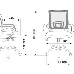 Кресло Бюрократ CH-695N/SL/BL/TW-11 синий TW-05 черный TW-11 в Невьянске - nevyansk.mebel24.online | фото 4