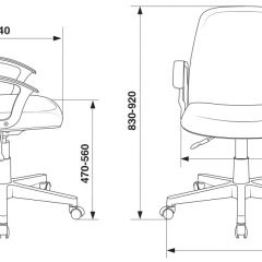 Кресло Бюрократ CH-808-LOW/#B черный 3С11 в Невьянске - nevyansk.mebel24.online | фото 4