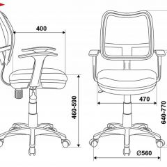 Кресло детское Бюрократ CH-W797/LB/TW-55 голубой в Невьянске - nevyansk.mebel24.online | фото 3