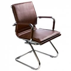 Кресло для посетителя Бюрократ CH-993-Low-V/Brown коричневый в Невьянске - nevyansk.mebel24.online | фото