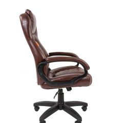 Кресло для руководителя  CHAIRMAN 432 (Экокожа коричневая) в Невьянске - nevyansk.mebel24.online | фото 3