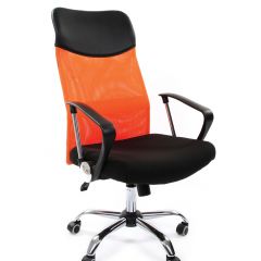 Кресло для руководителя CHAIRMAN 610 N (15-21 черный/сетка оранжевый) в Невьянске - nevyansk.mebel24.online | фото