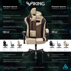 Кресло игровое Бюрократ VIKING 6 KNIGHT BL FABRIC синий в Невьянске - nevyansk.mebel24.online | фото 5