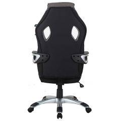 Кресло компьютерное BRABIX Techno GM-002 (ткань) черное/серое, вставки белые (531815) в Невьянске - nevyansk.mebel24.online | фото 6