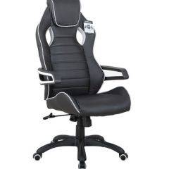 Кресло компьютерное BRABIX Techno Pro GM-003 (экокожа черное/серое, вставки серые) 531814 в Невьянске - nevyansk.mebel24.online | фото 2