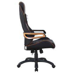 Кресло компьютерное BRABIX Techno Pro GM-003 (ткань черное/серое, вставки оранжевые) 531813 в Невьянске - nevyansk.mebel24.online | фото 3