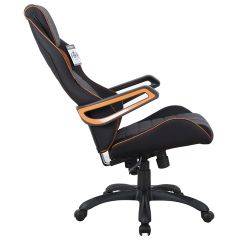 Кресло компьютерное BRABIX Techno Pro GM-003 (ткань черное/серое, вставки оранжевые) 531813 в Невьянске - nevyansk.mebel24.online | фото 4