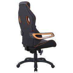 Кресло компьютерное BRABIX Techno Pro GM-003 (ткань черное/серое, вставки оранжевые) 531813 в Невьянске - nevyansk.mebel24.online | фото 6