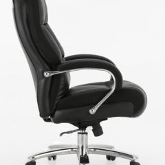 Кресло офисное BRABIX PREMIUM "Bomer HD-007" (рециклированная кожа, хром, черное) 531939 в Невьянске - nevyansk.mebel24.online | фото 3