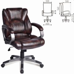 Кресло офисное BRABIX "Eldorado EX-504" (коричневое) 530875 в Невьянске - nevyansk.mebel24.online | фото 2
