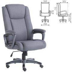 Кресло офисное BRABIX "Solid HD-005" (ткань/серое) 531823 в Невьянске - nevyansk.mebel24.online | фото