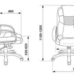 Кресло руководителя Бюрократ CH-839/BLACK черный Пегас в Невьянске - nevyansk.mebel24.online | фото 4