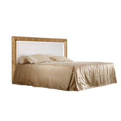 Кровать 2-х спальная (1,4 м) Тиффани штрих-лак/золото с подъемным механизмом (ТФКР140-2[7]) в Невьянске - nevyansk.mebel24.online | фото