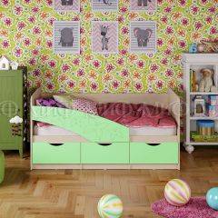 Кровать Бабочки (Салатовый матовый) 1600 в Невьянске - nevyansk.mebel24.online | фото 1