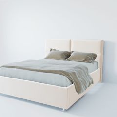 Кровать Корсика с ПМ 800 (экокожа белая) в Невьянске - nevyansk.mebel24.online | фото 2