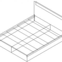 СОФИЯ Кровать КР 1400 (венге/дуб белфорт) щиты в Невьянске - nevyansk.mebel24.online | фото 2