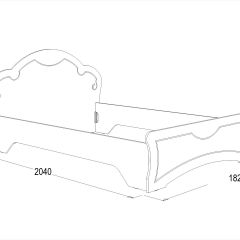 Кровать Ольга-10 МДФ (1600) без основания в Невьянске - nevyansk.mebel24.online | фото 2