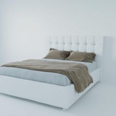 Кровать Венеция без основания 800 (экокожа белая) в Невьянске - nevyansk.mebel24.online | фото 1
