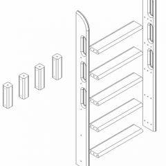 Кровать Сонечка 2-х ярусная (модульная) в Невьянске - nevyansk.mebel24.online | фото 12