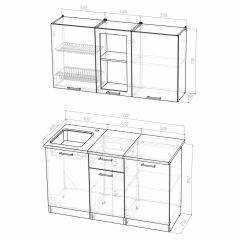 Кухонный гарнитур Алина медиум (1400) в Невьянске - nevyansk.mebel24.online | фото 3