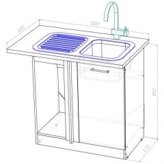 Кухонный гарнитур Амели мега прайм 1500х2700 мм в Невьянске - nevyansk.mebel24.online | фото 18