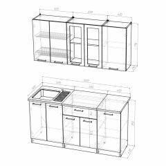 Кухонный гарнитур Инна стандарт 1600 в Невьянске - nevyansk.mebel24.online | фото 3