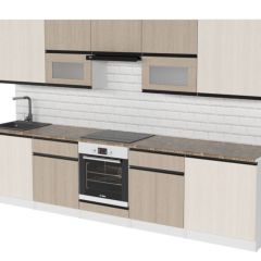 Кухонный гарнитур Кварц экстра 3000 мм в Невьянске - nevyansk.mebel24.online | фото 4