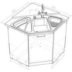 Кухонный гарнитур Лариса оптима 2 1500х1300 мм в Невьянске - nevyansk.mebel24.online | фото 15