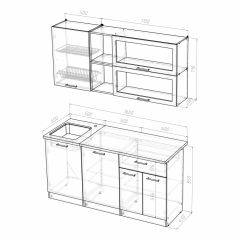 Кухонный гарнитур Лира стандарт 1600 в Невьянске - nevyansk.mebel24.online | фото 4