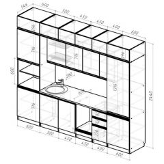 Кухонный гарнитур Лоретта люкс 3000 мм в Невьянске - nevyansk.mebel24.online | фото 2