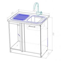 Кухонный гарнитур Надежда прайм 5 2300х1500 мм в Невьянске - nevyansk.mebel24.online | фото 20