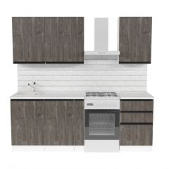 Кухонный гарнитур Ноктюрн стандарт 1600 мм в Невьянске - nevyansk.mebel24.online | фото 3