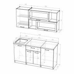 Кухонный гарнитур Полина стандарт 1600 в Невьянске - nevyansk.mebel24.online | фото 7