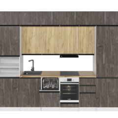 Кухонный гарнитур Сапфир 2 экстра 3000 мм в Невьянске - nevyansk.mebel24.online | фото 3