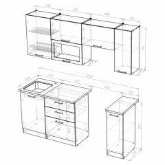 Кухонный гарнитур Светлана ультра 2000 в Невьянске - nevyansk.mebel24.online | фото 3