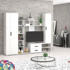 Шкаф Торонто (Белый текстурный) в Невьянске - nevyansk.mebel24.online | фото 2